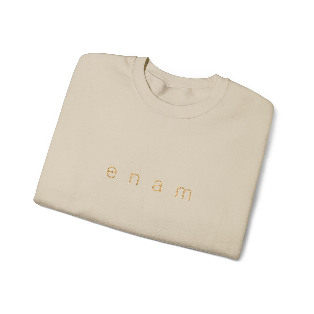 enam⁠ — The Signature Embroidered Crewneck.
