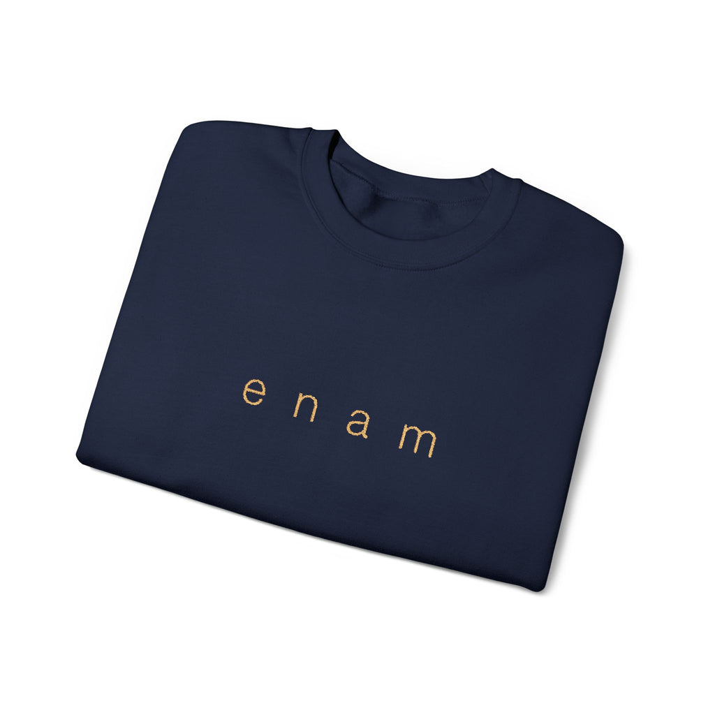 enam⁠ — The Signature Embroidered Crewneck.